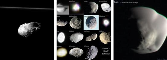 土星の小衛星ハイペリオン、フィービー、エピメテウス、ジェイナスSaturn's small satelliteHyperion, Phoebe